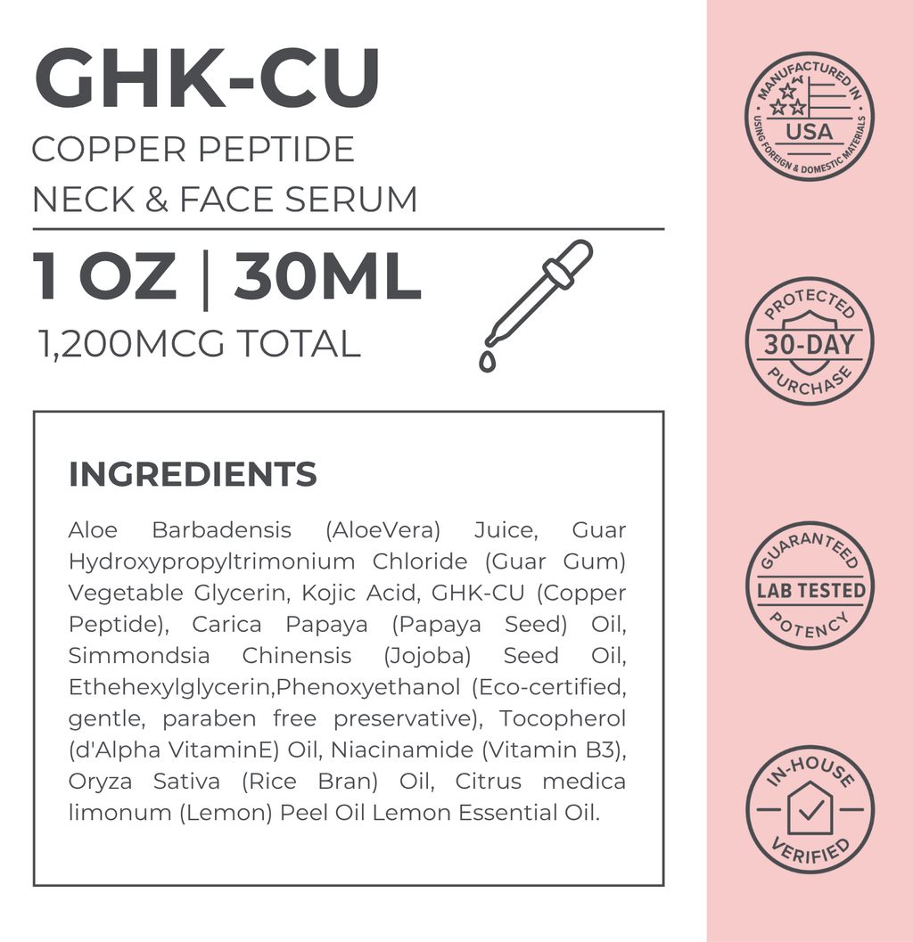 GHK-Cu Copper Peptide Neck & Face Serum