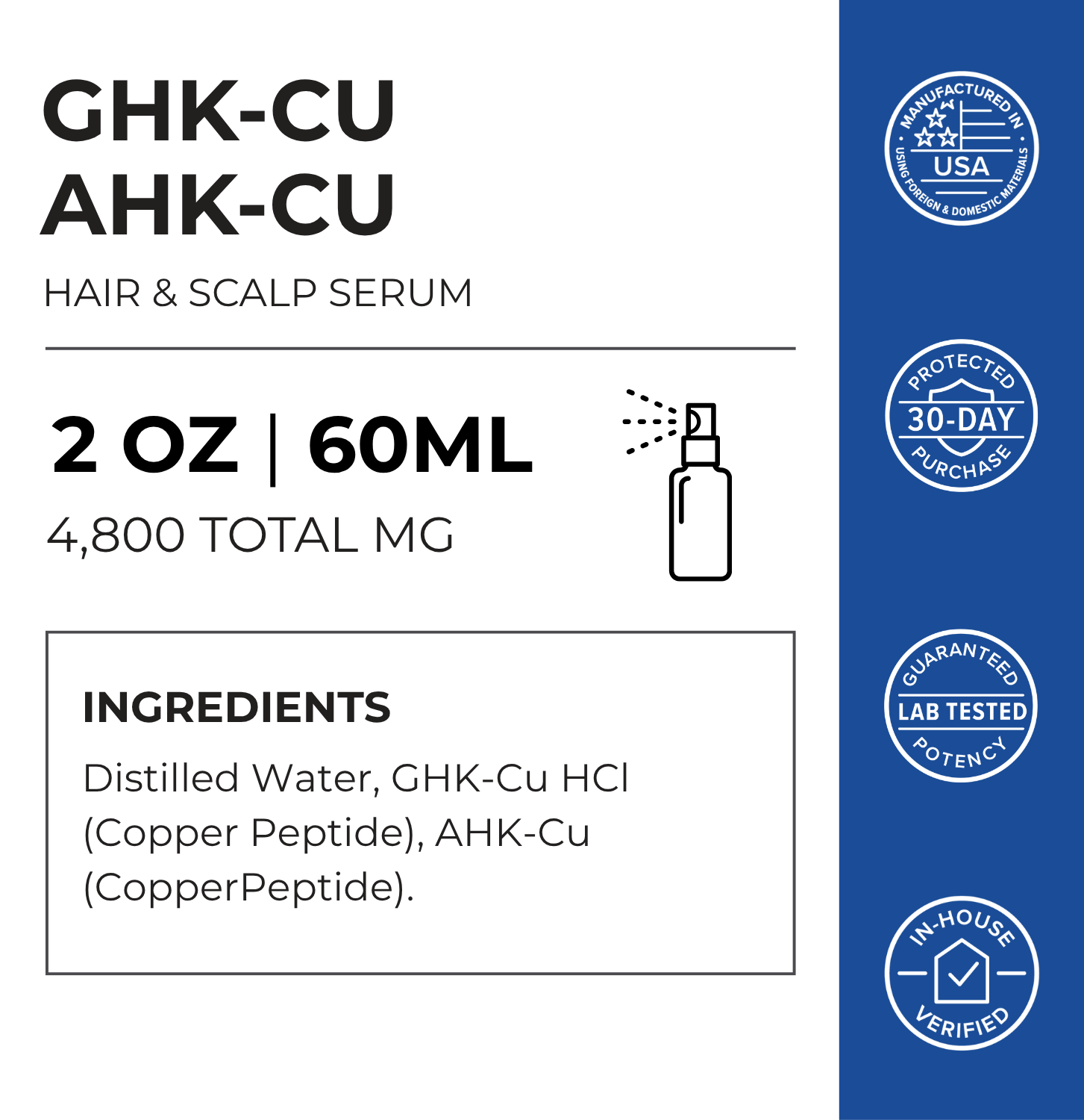AHK-CU + GHK-CU Hair Serum Pro